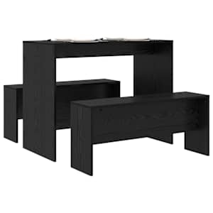Jídelní souprava 2 pcs Černý dub kompozitní dřevo - obrázek 3
