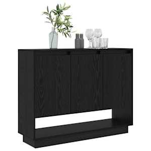 Servírovací skříň Černý dub 97 x 29 x 75 cm Kompozitní dřevo - obrázek 3