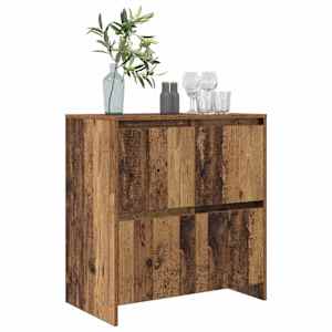 Servírovací skříň Staré dřevo 70 x 41 x 75 cm Kompozitní dřevo - obrázek 3
