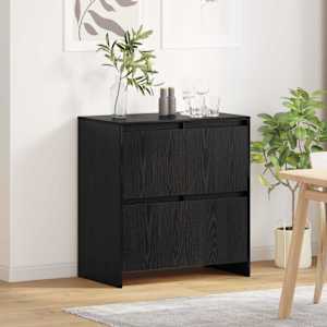 Servírovací skříň Černý dub 70 x 41 x 75 cm Kompozitní dřevo - obrázek 4