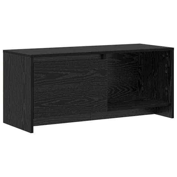 vidaXL Telerikapi komplekt 90 x 35 x 40 cm Must tamm Tehispuit