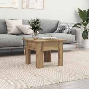 Klubska miza Umetni hrast 55 x 55 x 42 cm Konstruiran les