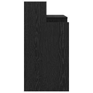 Stůl s policí Černý dub 97 x 45 x 90 cm kompozitní dřevo - obrázek 10