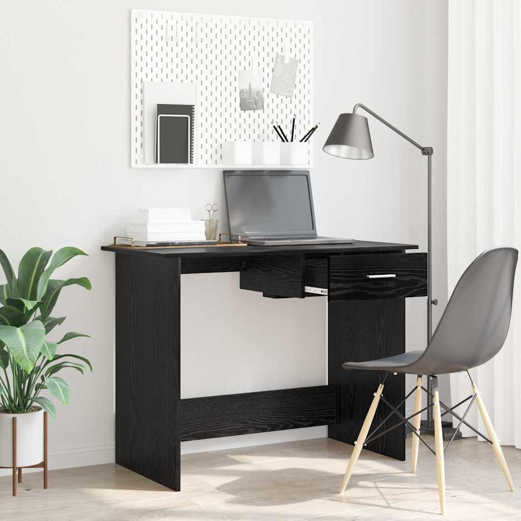 Laud sahtliga Must tamm 100 x 50 x 76 cm Tehispuit