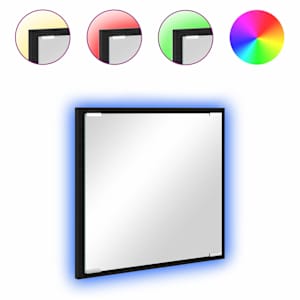 LED koupelnové zrcadlo Nástěnný Černý dub 40 x 37 x 8.5 cm - obrázek 3