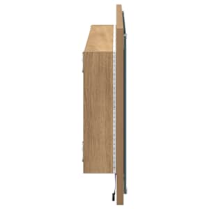 Zrcadlo Artisanový dub 90 x 8,5 x 37 cm kompozitní dřevo - obrázek 6