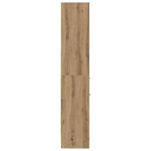 Knihovna 2 úrovní 40 x 35 x 180 cm Kompozitní dřevo dub artisan - obrázek 7