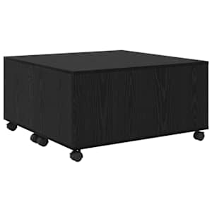 Konferenční stolek Černý dub 75 x 75 x 38 cm kompozitní dřevo - obrázek 8