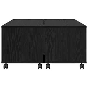 Konferenční stolek Černý dub 75 x 75 x 38 cm kompozitní dřevo - obrázek 7