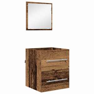vidaXL Vannitoa m&ouml;&ouml;bleset sahtliga Pruun 41 x 38,5 x 48 cm