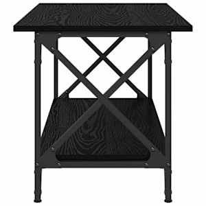Konferenční stolek Černý dub 80 x 45 x 45.5 cm Kompozitní dřevo - obrázek 6
