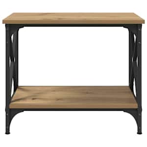 Boční stůl Artisanový dub 55 x 38 x 45 cm Kompozitní dřevo - obrázek 5
