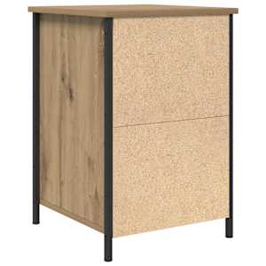 Noční skříňka se zásuvkou 2 pcs Artisanový dub 40 x 42 x 60 cm - obrázek 9