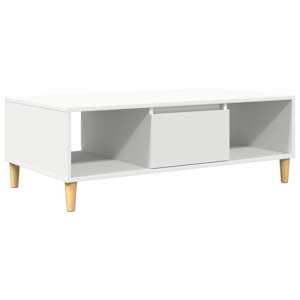 vidaXL Kohvilaud Valge 102 x 55 x 35 cm Tehispuit