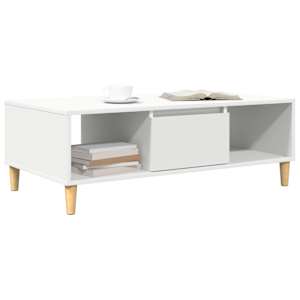 Konferenční stolek Bílá 102 x 55 x 35 cm kompozitní dřevo - obrázek 3
