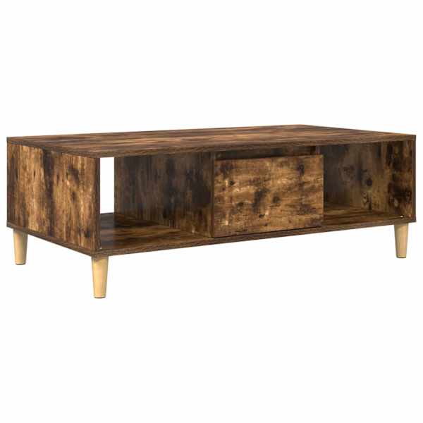 vidaXL Kohvilaud Suitsetatud tamm 102 x 55 x 35 cm Tehispuit