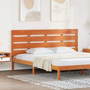 Vzglavje Voskast rjav 200,5 x 3 x 80 cm Masivno borovo les