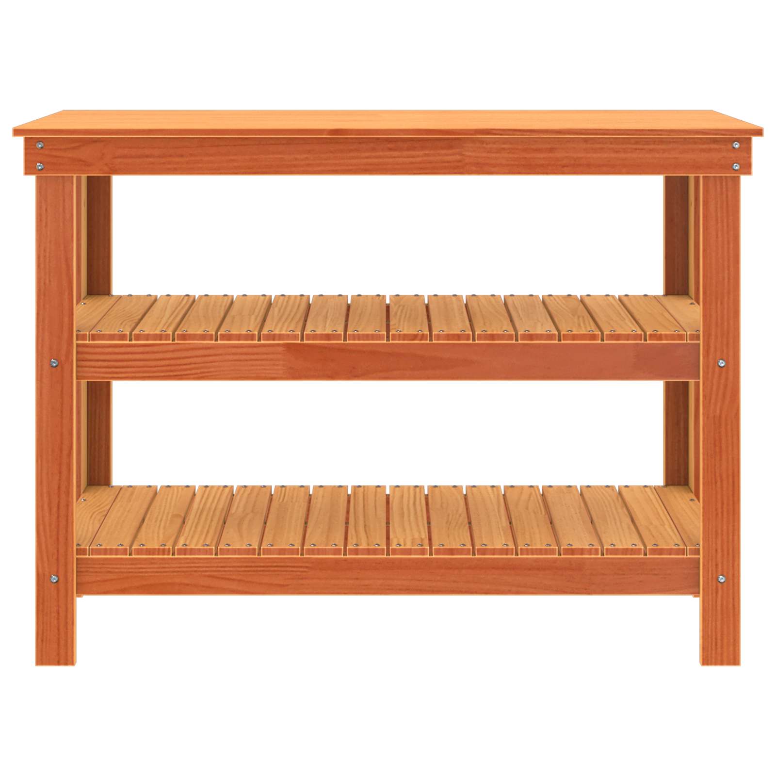 vidaXL Werkbank Wachsbraun 110,5 x 50 x 80 cm Massivholz Kiefer – Bild 5