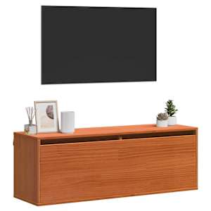 Nástěnná skříňka s policí Voskově hnědá 100 x 30 x 35 cm - obrázek 3