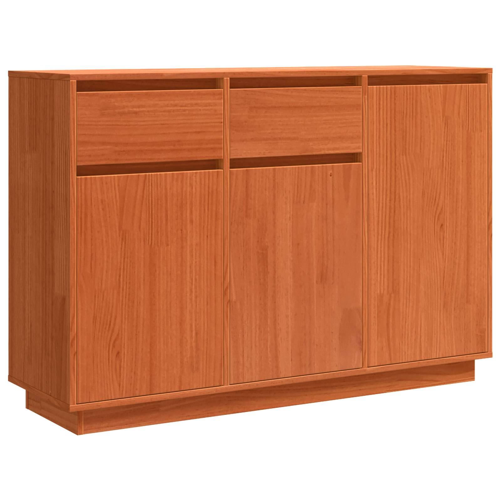 Strani šal Voskast rjav 110 x 34 x 75 cm Masivno borovo les - slika 2