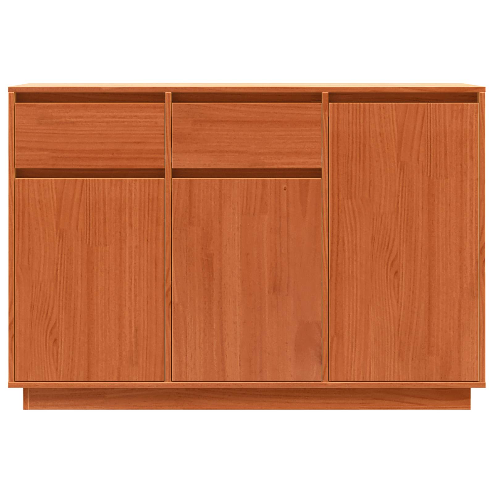 Strani šal Voskast rjav 110 x 34 x 75 cm Masivno borovo les - slika 6