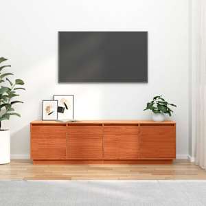 Televizní skříň Hnědá 156 x 37 x 45 cm kompozitní dřevo - obrázek 4