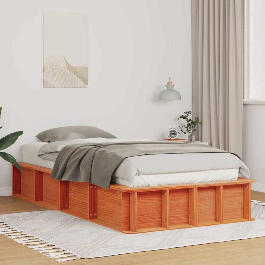 Voodi raam ladustamisega Vahapruun 90 x 200 cm puit