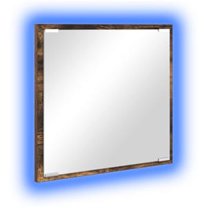 vidaXL LED vannitoa peegel Suitsetatud tamm 40 x 37 x 8.5 cm Tehispuit