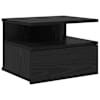 vidaXL L&auml;biv voodi&auml;&auml;r Must tamm 40 x 31 x 28 cm Tehispuit