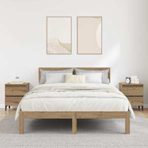 Noční skříňka 2 ks Artisanový dub 40 x 35 x 50 cm - obrázek 1