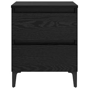 Noční skříňka 2 pcs Černý dub 40 x 35 x 50 cm Kompozitní dřevo - obrázek 6