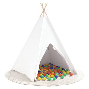 Teepee stan Bílá 120 x 120 x 150 cm Textil a Plast - obrázek 3