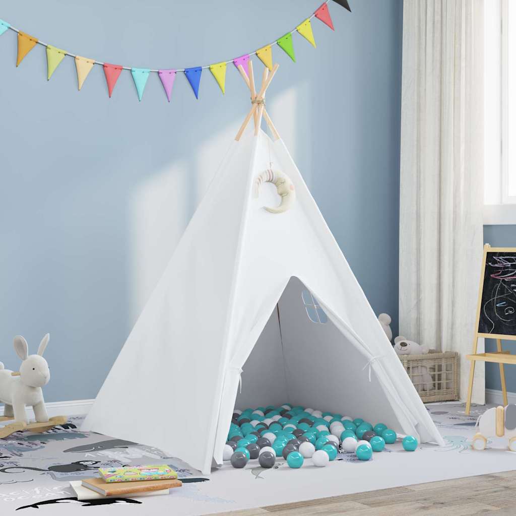 Tente Teepee Gris Menthe Moyen Coton & Plastique