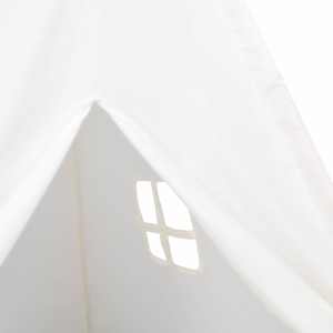 Teepee stan Bílá 120 x 120 x 150 cm Textil a Plast - obrázek 8