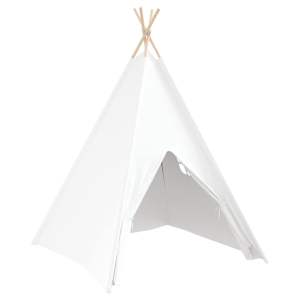Teepee stan Bílá 120 x 120 x 150 cm Textil a Plast - obrázek 5