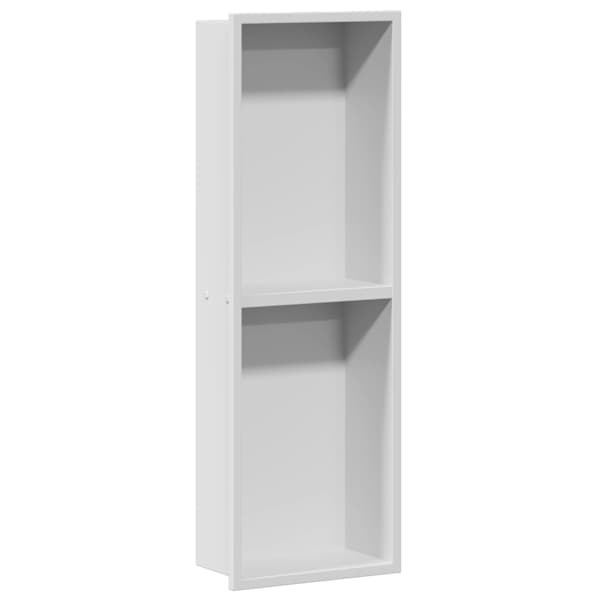 vidaXL Du&scaron;inurk Valge 60 x 20 x 9,5 cm Roostevaba teras