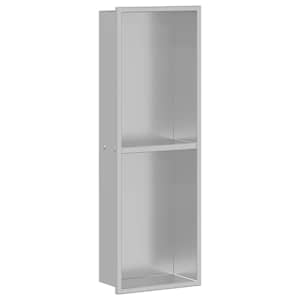 vidaXL Du&scaron;inurk H&otilde;bedane 60 x 20 x 9,5 cm Roostevaba teras