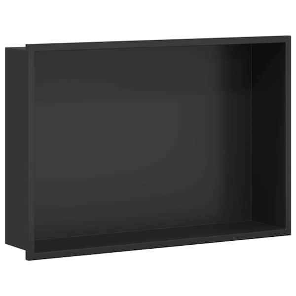 vidaXL Du&scaron;inurk Must 45 x 30 x 9,5 cm Roostevaba teras