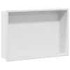 vidaXL Du&scaron;inurk Valge 45 x 30 x 9,5 cm Roostevaba teras