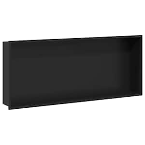 Sprchový nik Černá 75 x 30 x 9,5 cm Nerezová ocel - obrázek 2