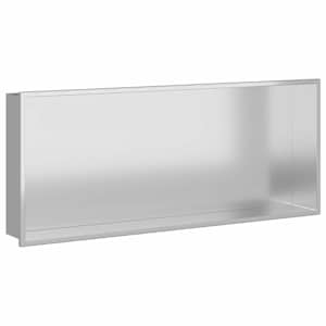 Sprchový nik Stříbrná 75 x 30 x 9,5 cm Nerezová ocel - obrázek 2