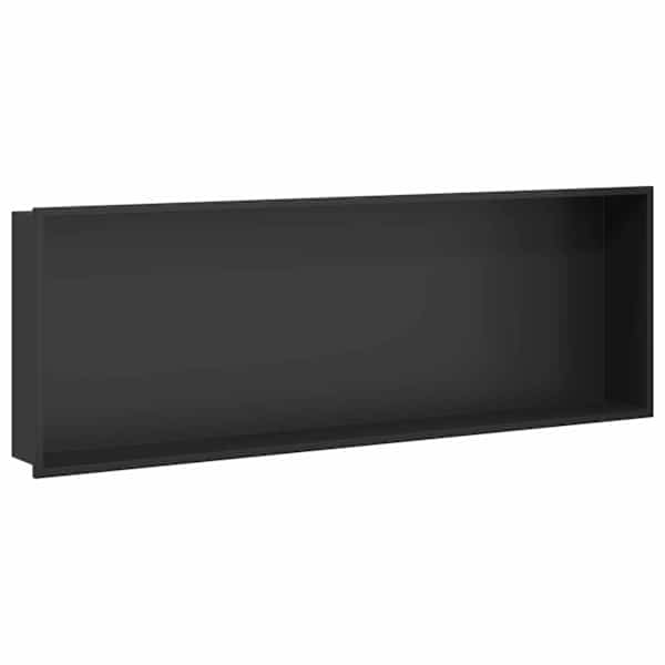 vidaXL Du&scaron;inurk Must 90 x 30 x 9,5 cm Roostevaba teras