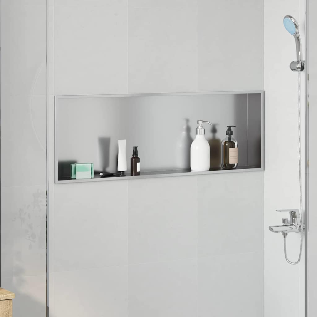 Dušinurk Hõbedane 90 x 30 x 9.5 cm Roostevaba teras