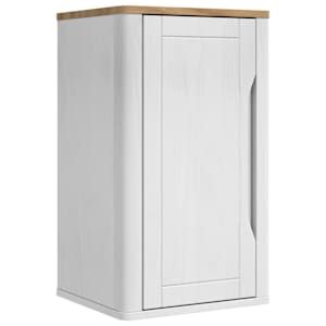vidaXL Vannitoa seinakapp riiuliga uksega FLORO Valge 35 x 30 x 60 cm