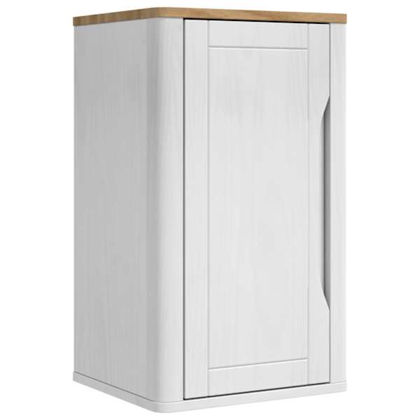 vidaXL Vannitoa seinakapp riiuliga uksega FLORO Valge 35 x 30 x 60 cm