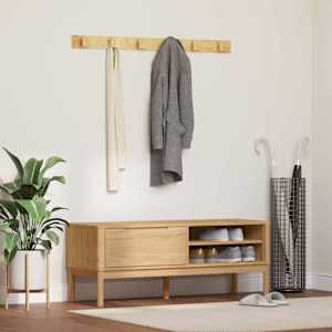 Klubska klop s predalom FLORO Voskast rjav 115 x 40 x 45 cm