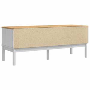 Lavice do chodby se zásuvkou FLORO Bílá 115 x 40 x 45 cm - obrázek 8