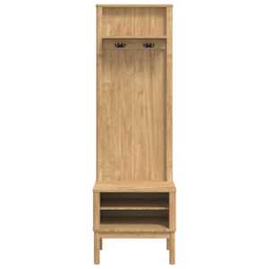 Kabinet na chodbu s policí FLORO Voskově hnědá 50 x 40 x 158 cm - obrázek 5