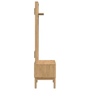 Kabinet na chodbu s policí FLORO Voskově hnědá 50 x 40 x 158 cm - obrázek 6
