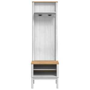 Kabinet na chodbu s policí FLORO Bílá 50 x 40 x 158 cm - obrázek 5